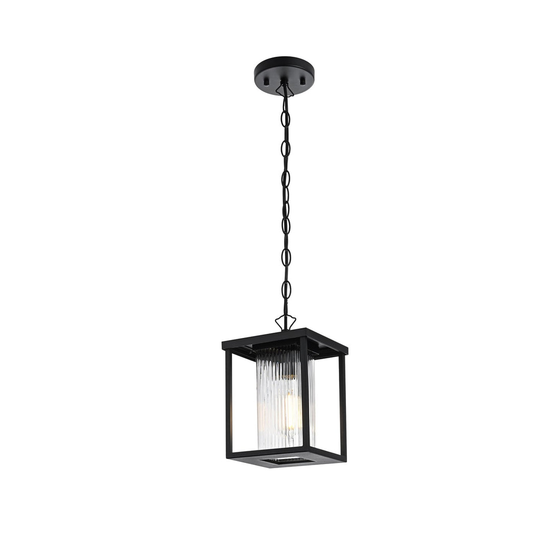 7 Inch Outdoor Pendant In Black 7 Inch Outdoor Pendant In Black