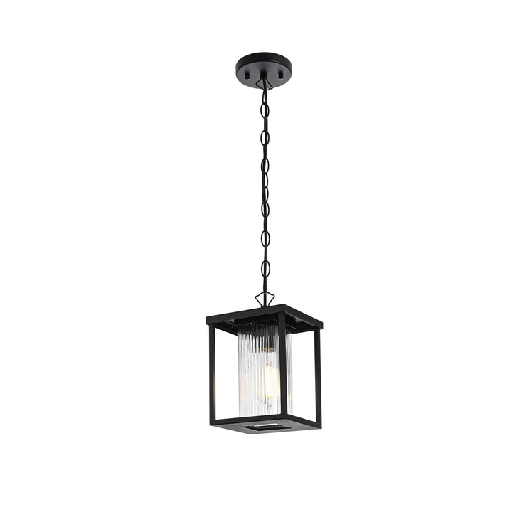 7 Inch Outdoor Pendant In Black 7 Inch Outdoor Pendant In Black