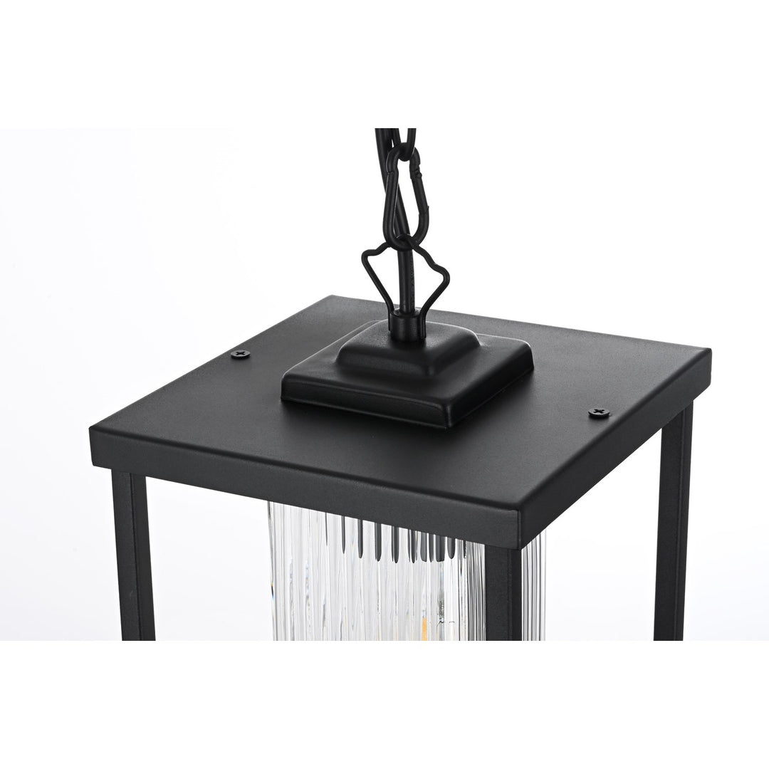 7 Inch Outdoor Pendant In Black 7 Inch Outdoor Pendant In Black