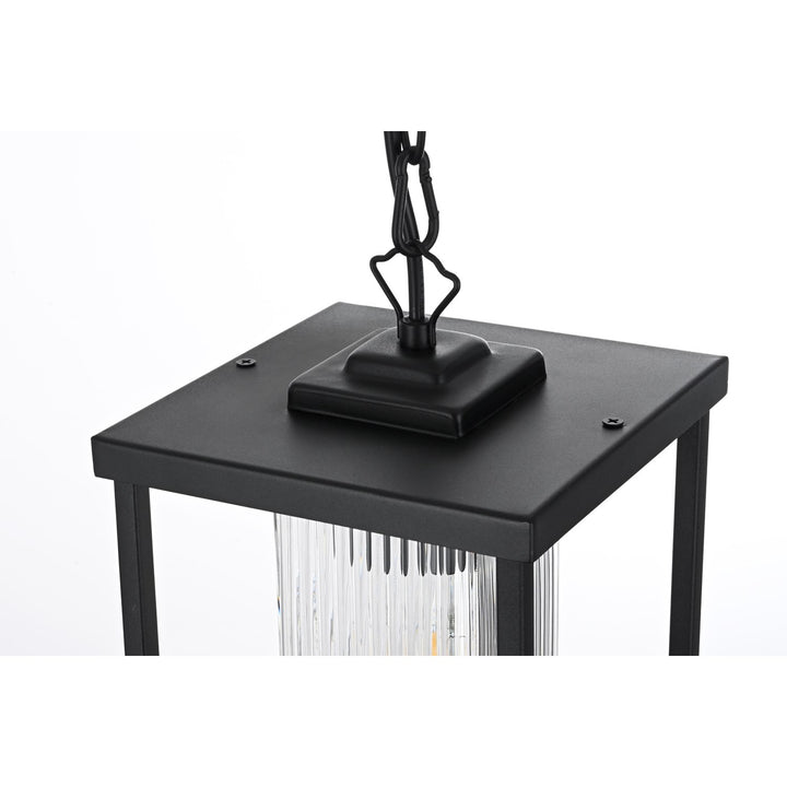 7 Inch Outdoor Pendant In Black 7 Inch Outdoor Pendant In Black