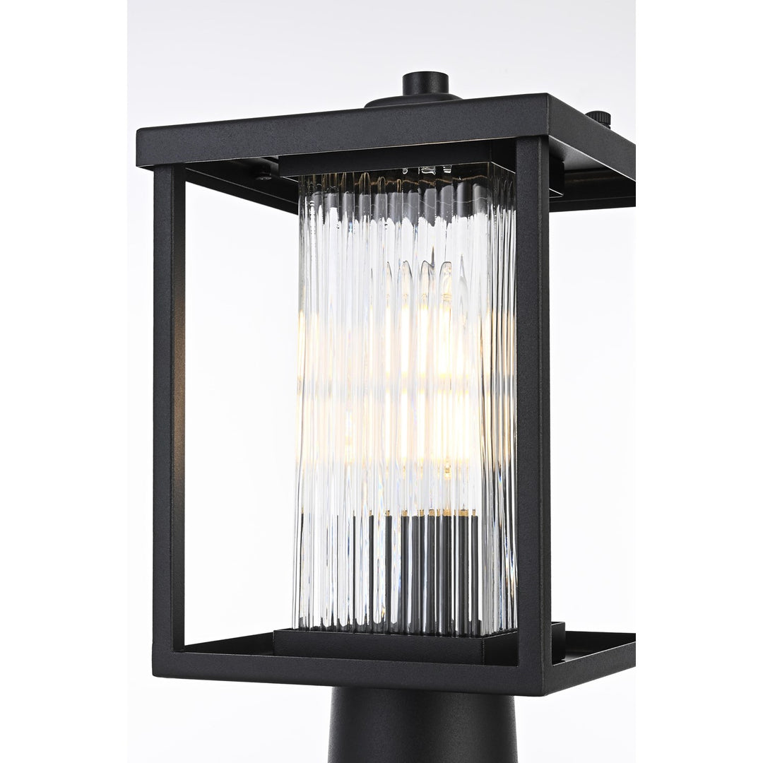 7 Inch Outdoor Post Light In Black