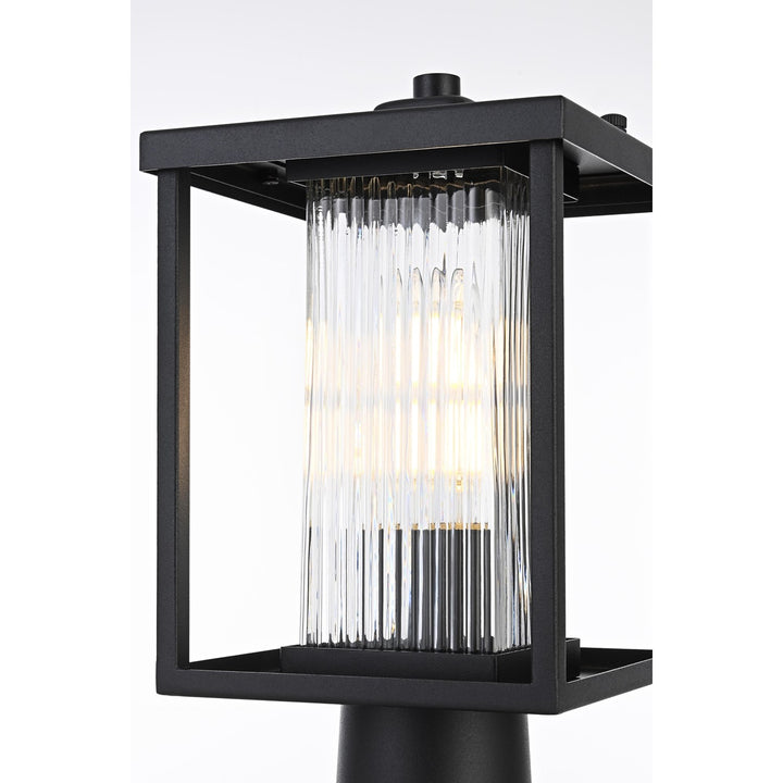 7 Inch Outdoor Post Light In Black
