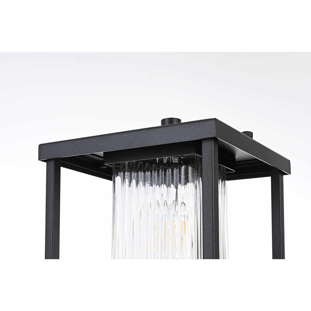 7 Inch Outdoor Post Light In Black