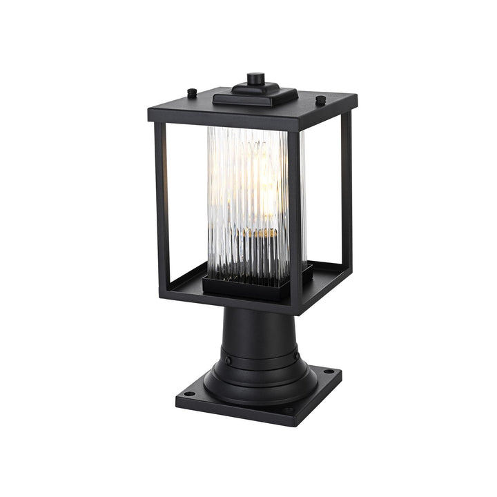 7 Inch Outdoor Post Light In Black
