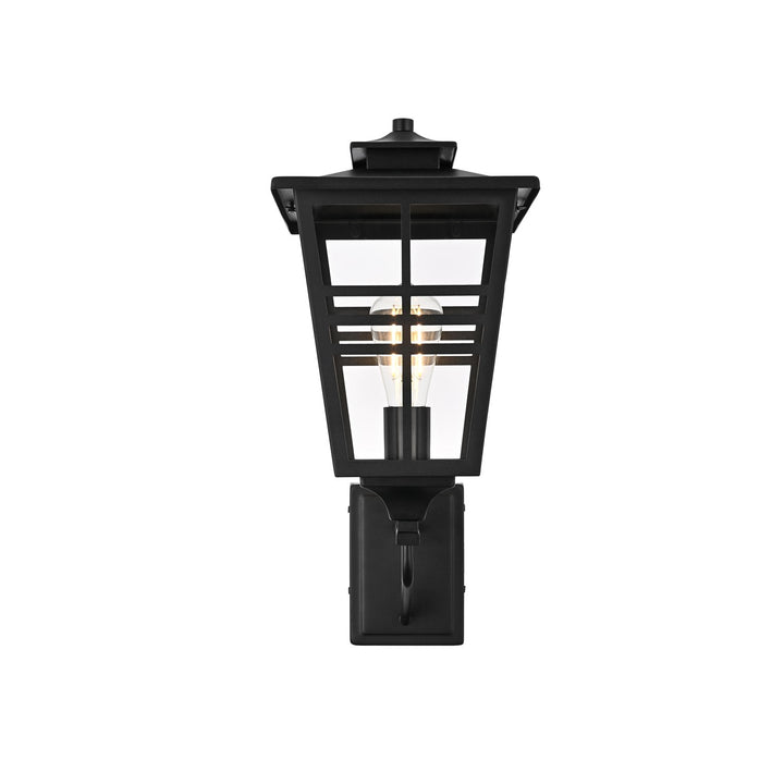 8.5 Inch Outdoor Wall Sconce In Black by Elegant Lighting