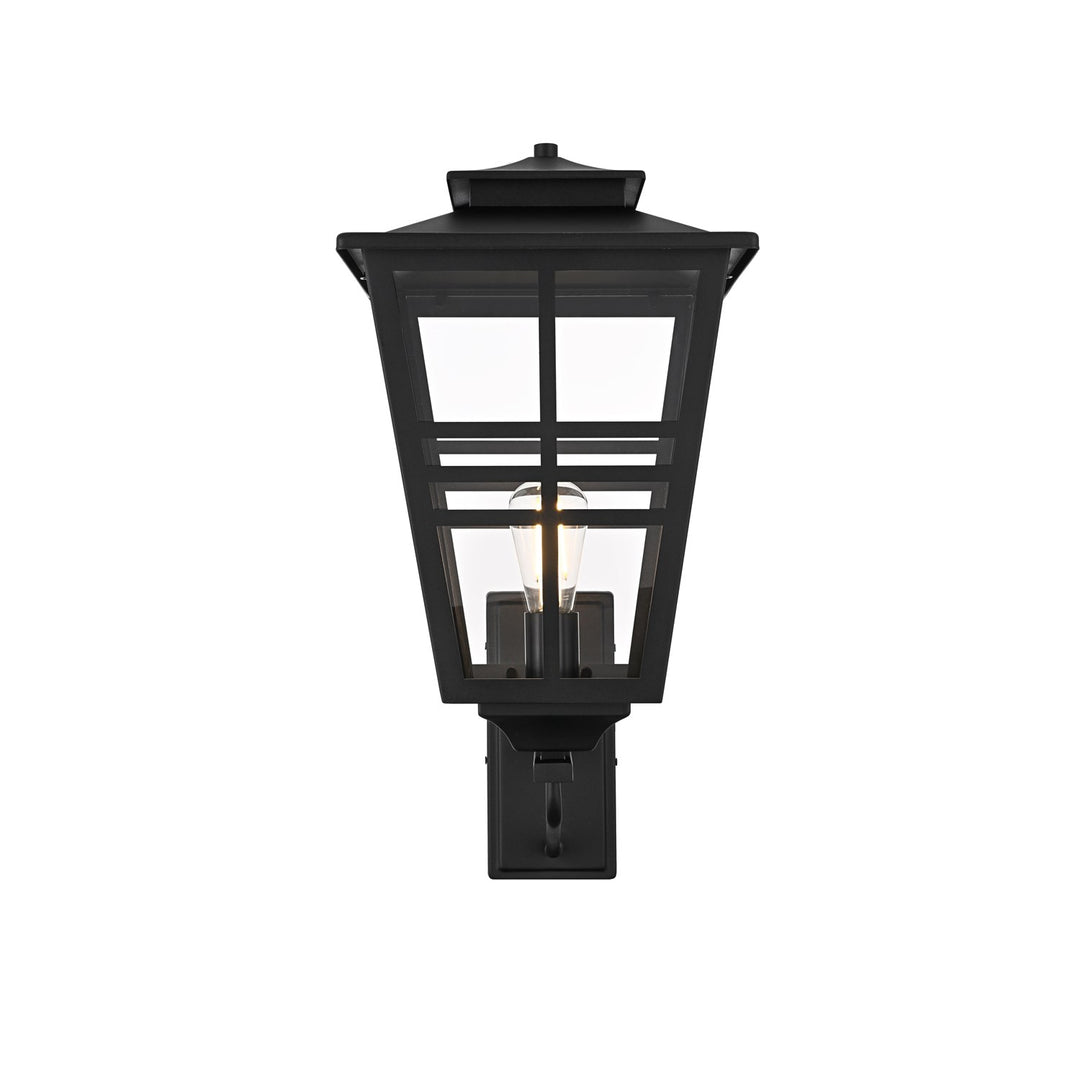 12 Inch Outdoor Wall Sconce In Black by Elegant Lighting