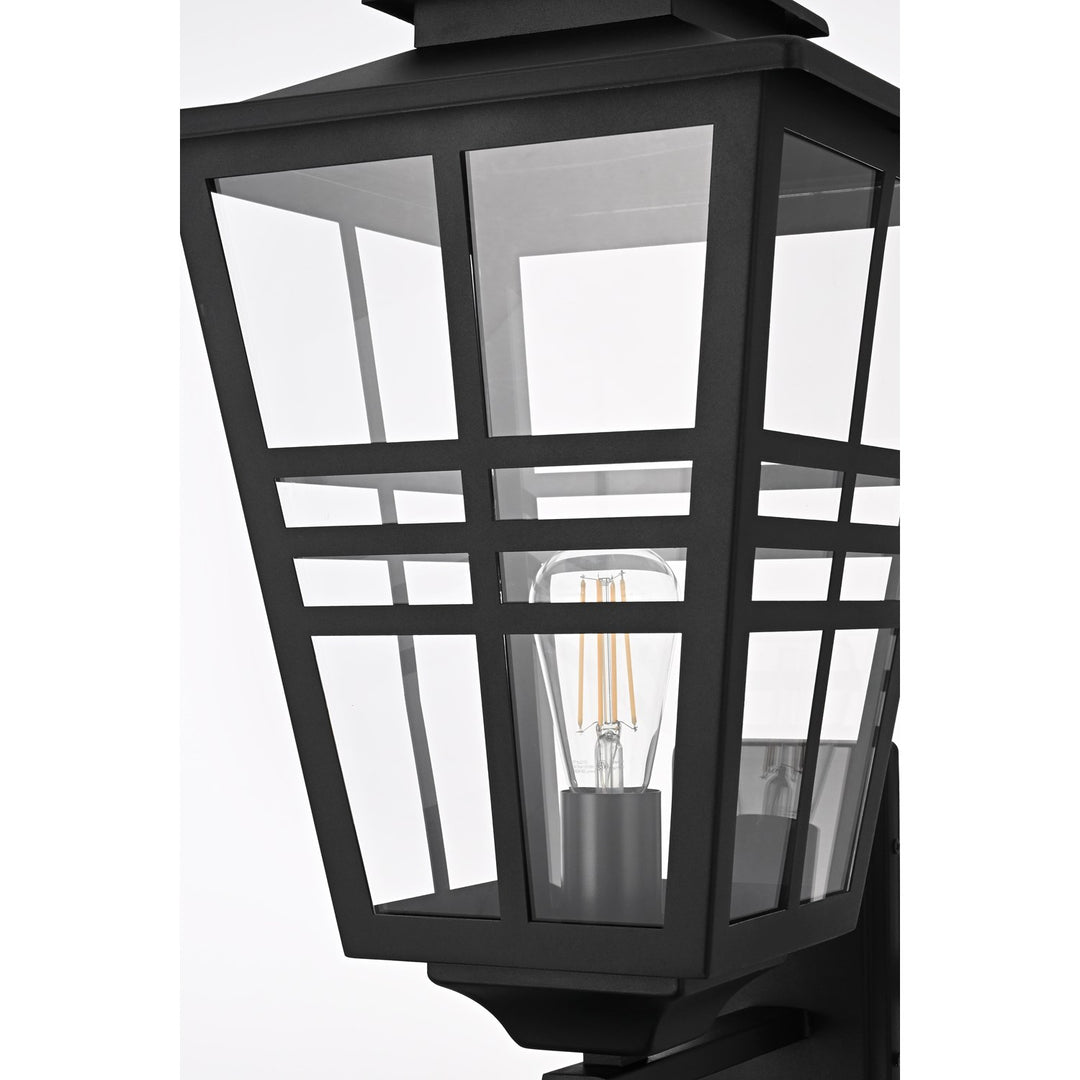 12 Inch Outdoor Wall Sconce In Black