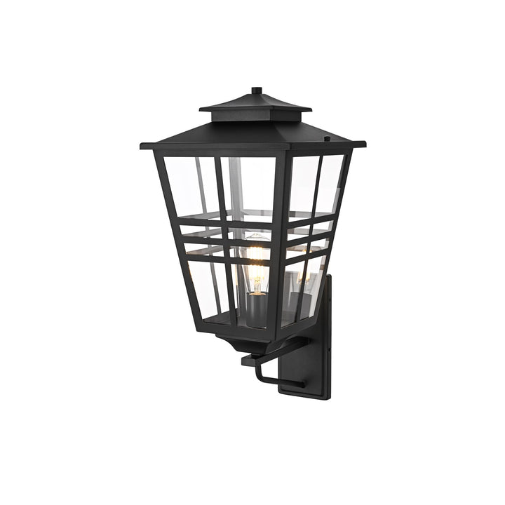 12 Inch Outdoor Wall Sconce In Black