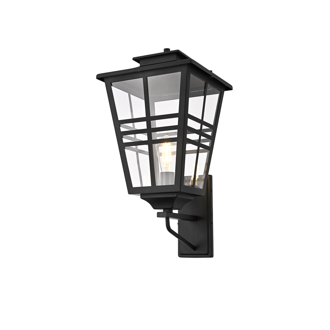 12 Inch Outdoor Wall Sconce In Black