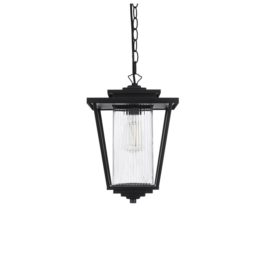 10 Inch Outdoor Pendant In Black