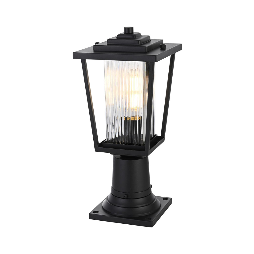 6.5 Inch Outdoor Post Light In Black