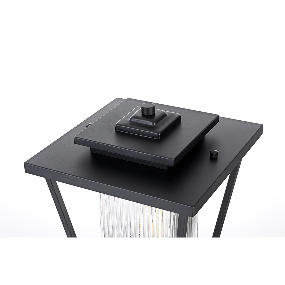 10 Inch Outdoor Post Light In Black