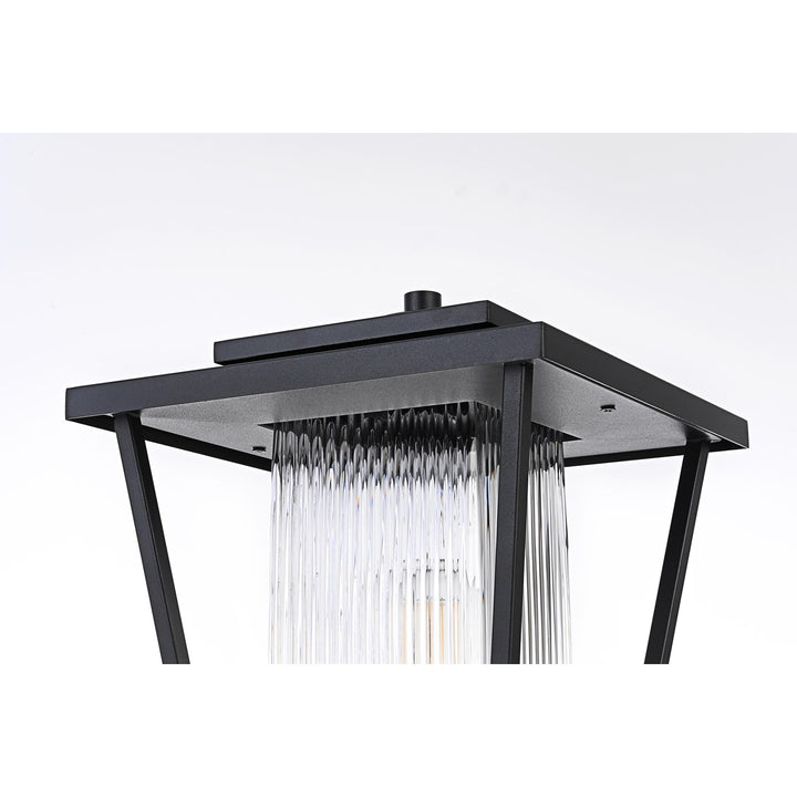 10 Inch Outdoor Post Light In Black