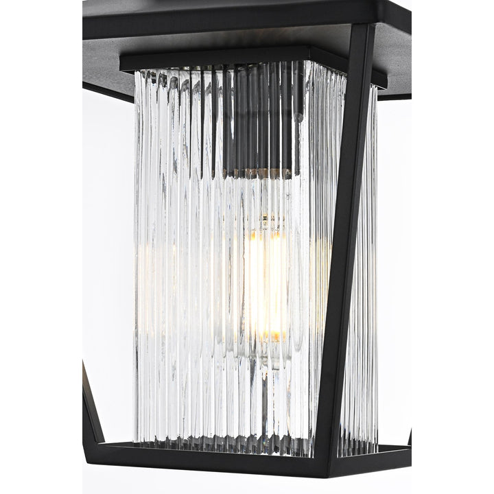 10 Inch Outdoor Pendant In Black