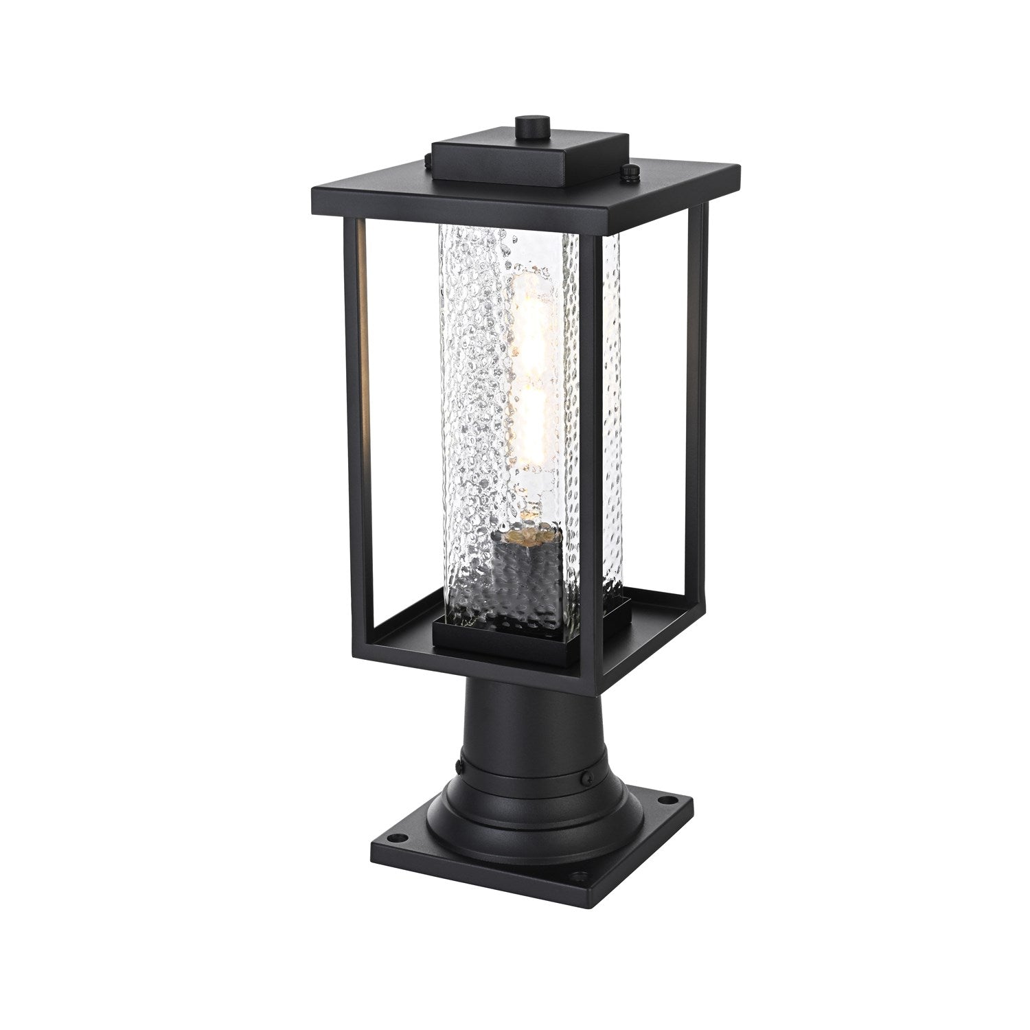 7 Inch Outdoor Post Light In Black