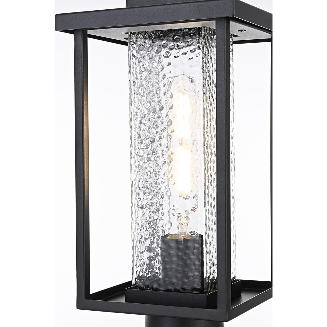 7 Inch Outdoor Post Light In Black