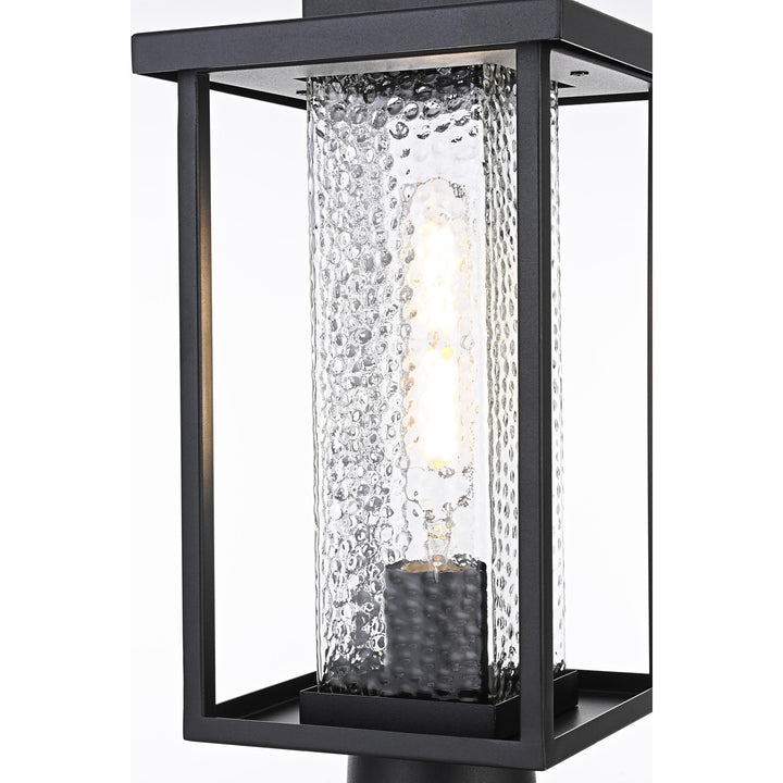 7 Inch Outdoor Post Light In Black