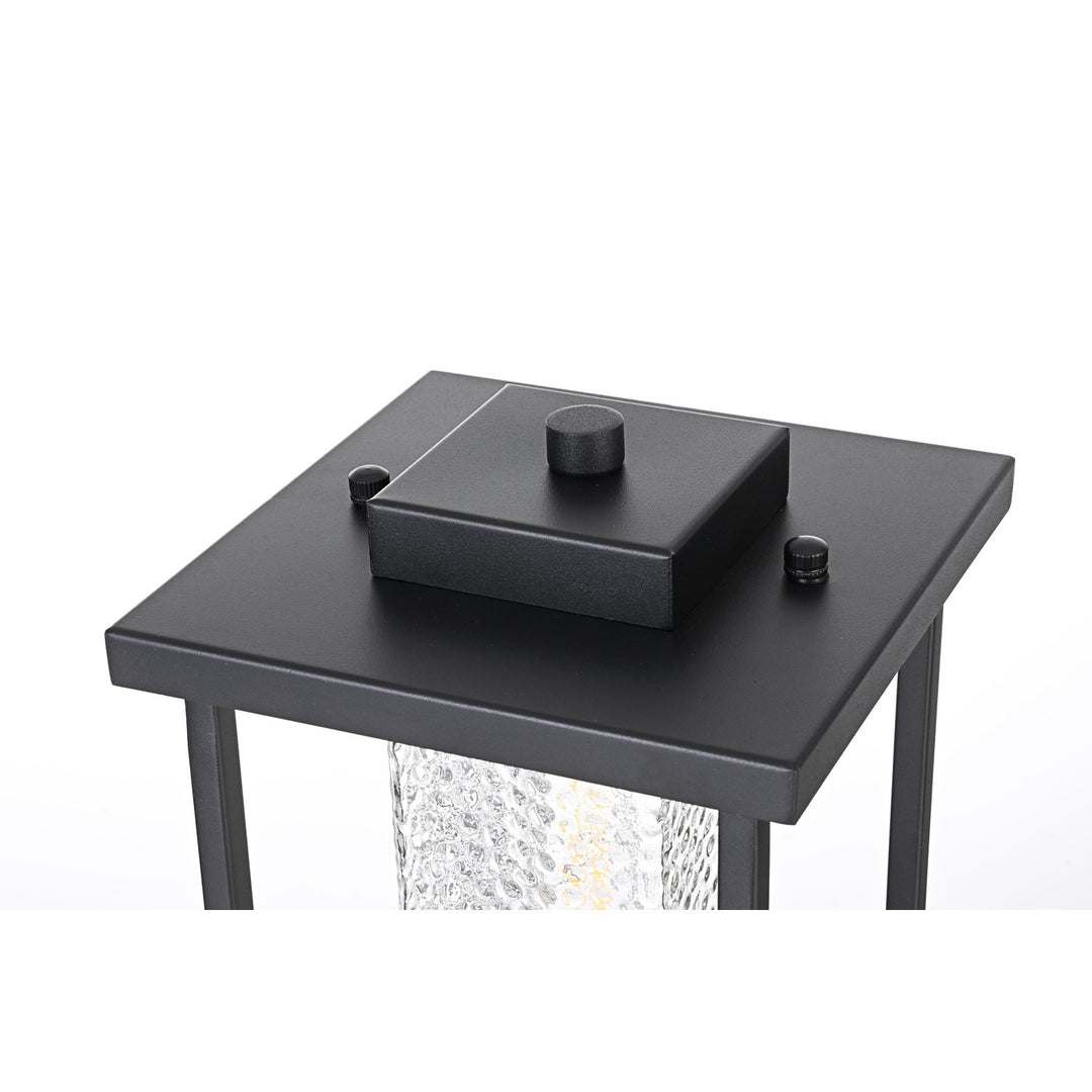 7 Inch Outdoor Post Light In Black