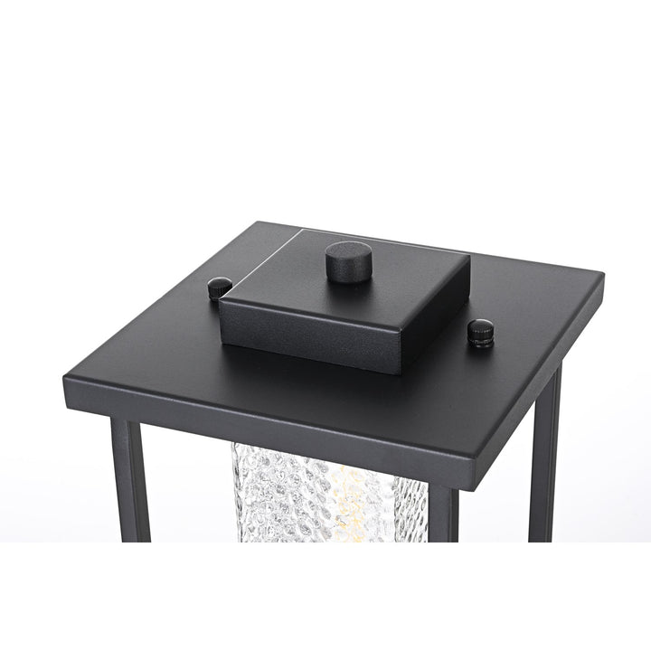 7 Inch Outdoor Post Light In Black