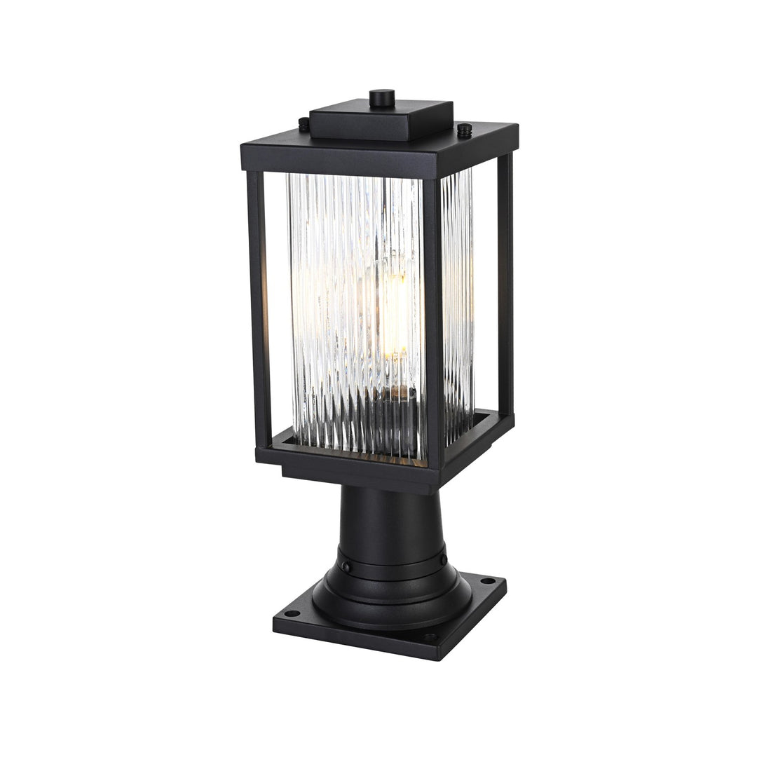 6 Inch Outdoor Post Light In Black