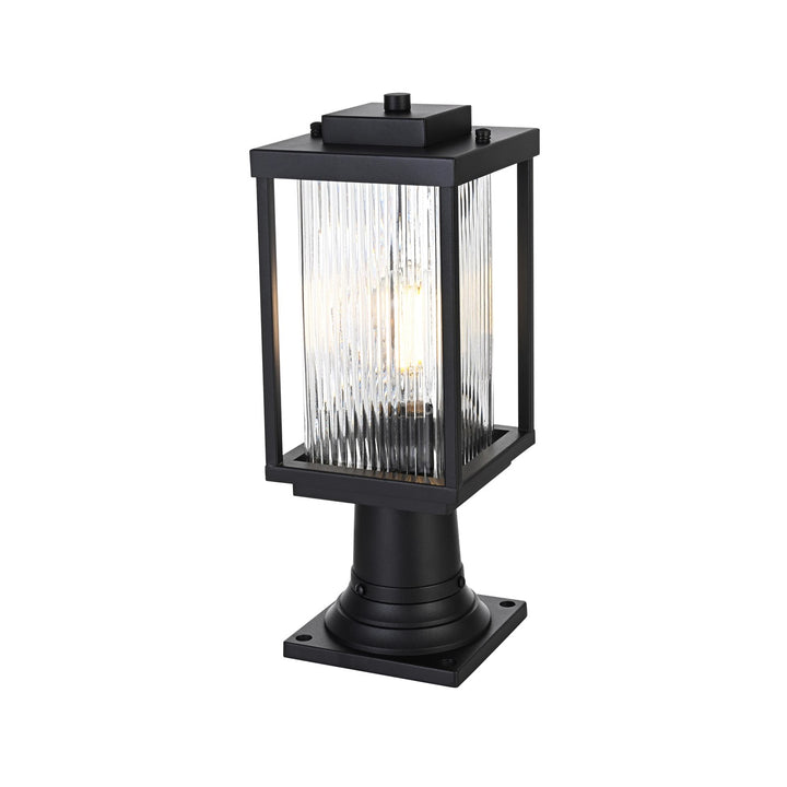 6 Inch Outdoor Post Light In Black