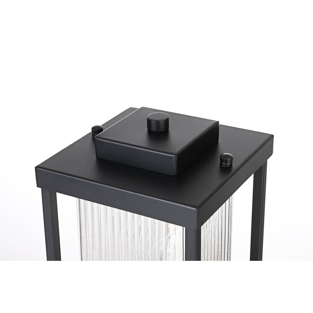 6 Inch Outdoor Post Light In Black