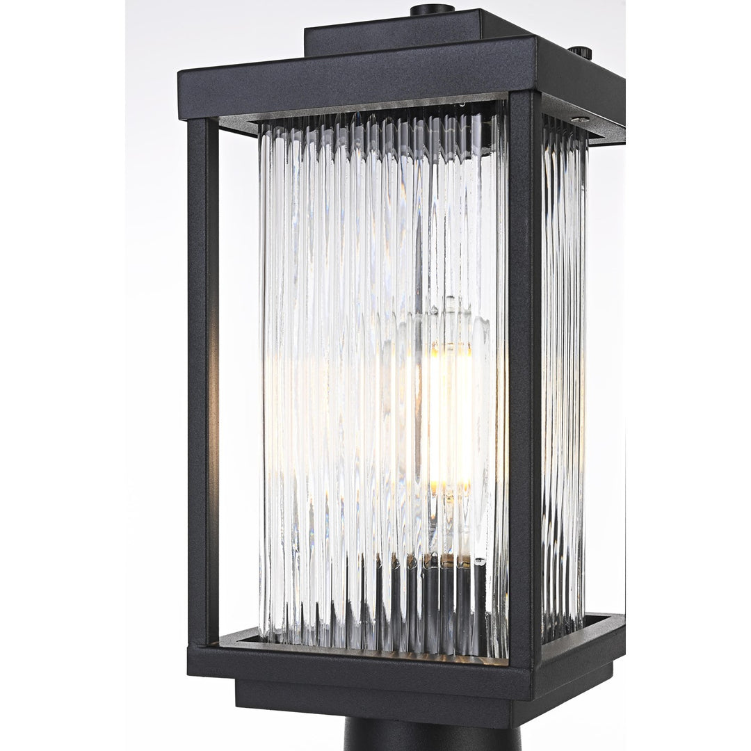 6 Inch Outdoor Post Light In Black