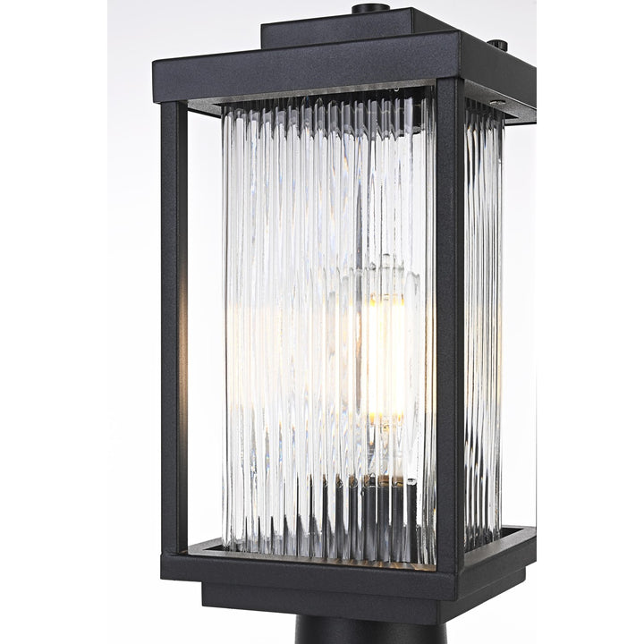6 Inch Outdoor Post Light In Black