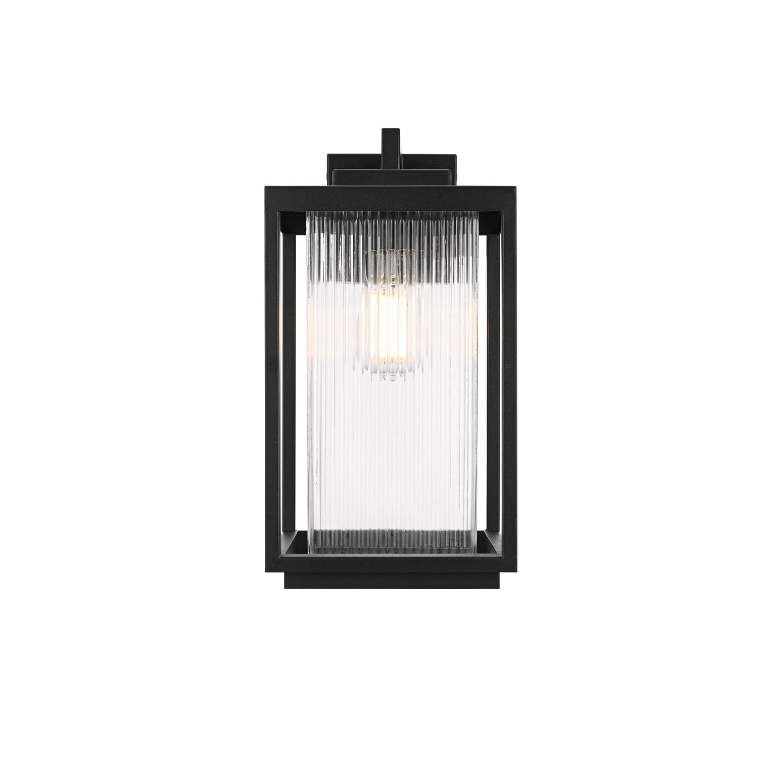 8 Inch Outdoor Wall Sconce In Black by Elegant Lighting