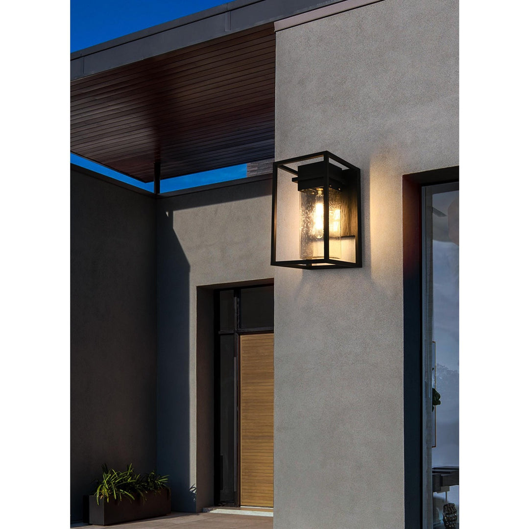 10 Inch Outdoor Wall Sconce In Black