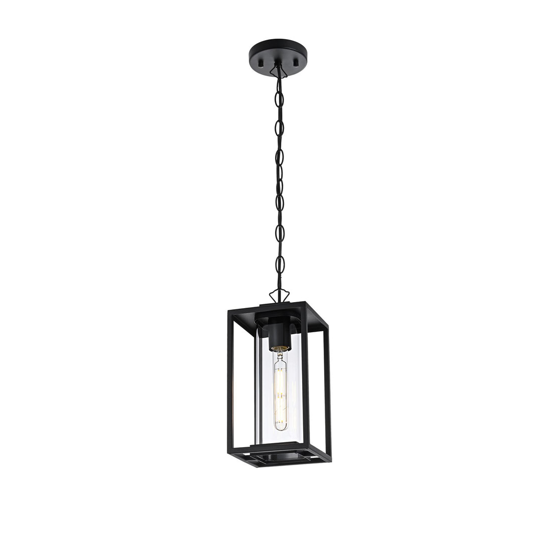6 Inch Outdoor Pendant In Black
