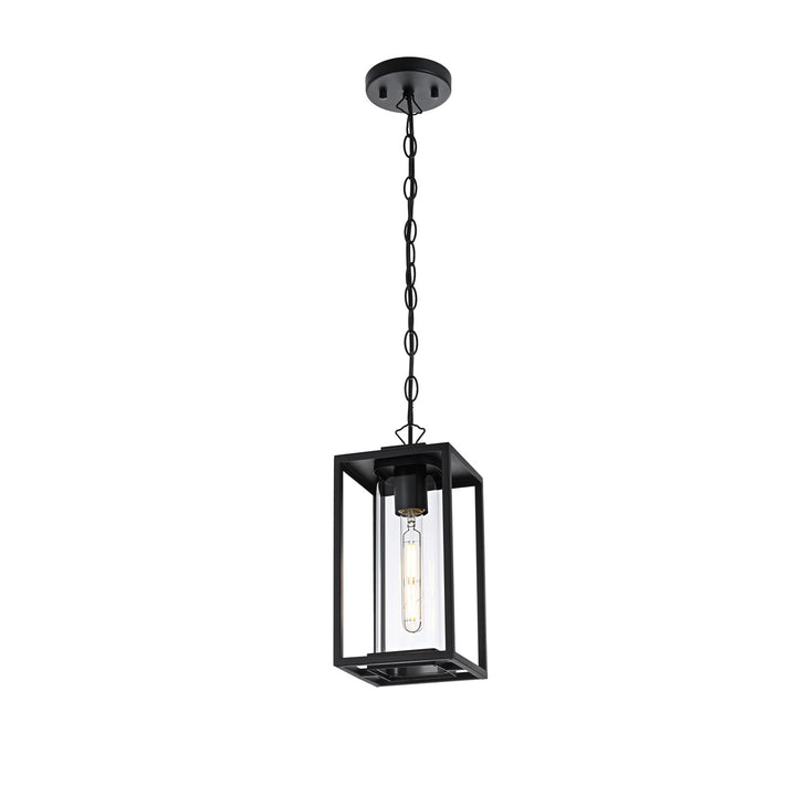 6 Inch Outdoor Pendant In Black