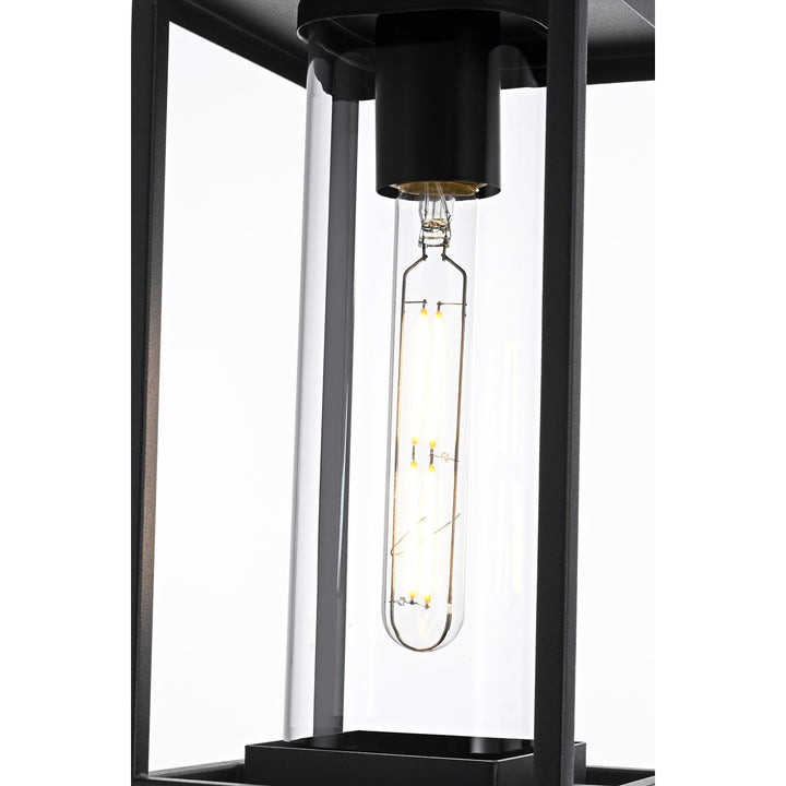 6 Inch Outdoor Pendant In Black