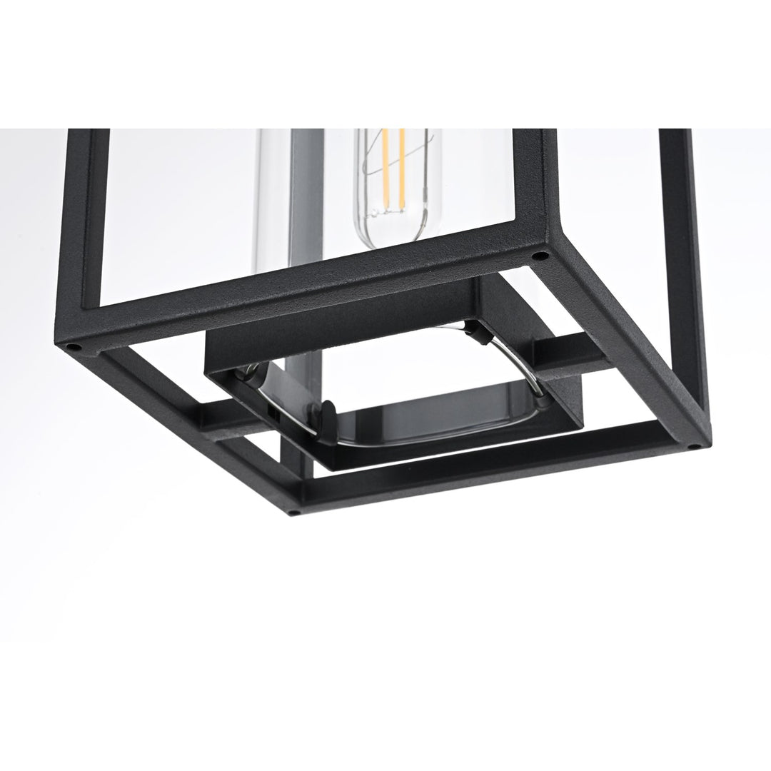 6 Inch Outdoor Pendant In Black