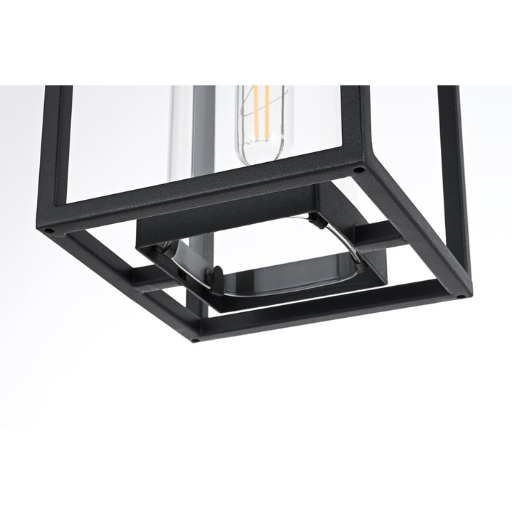 6 Inch Outdoor Pendant In Black