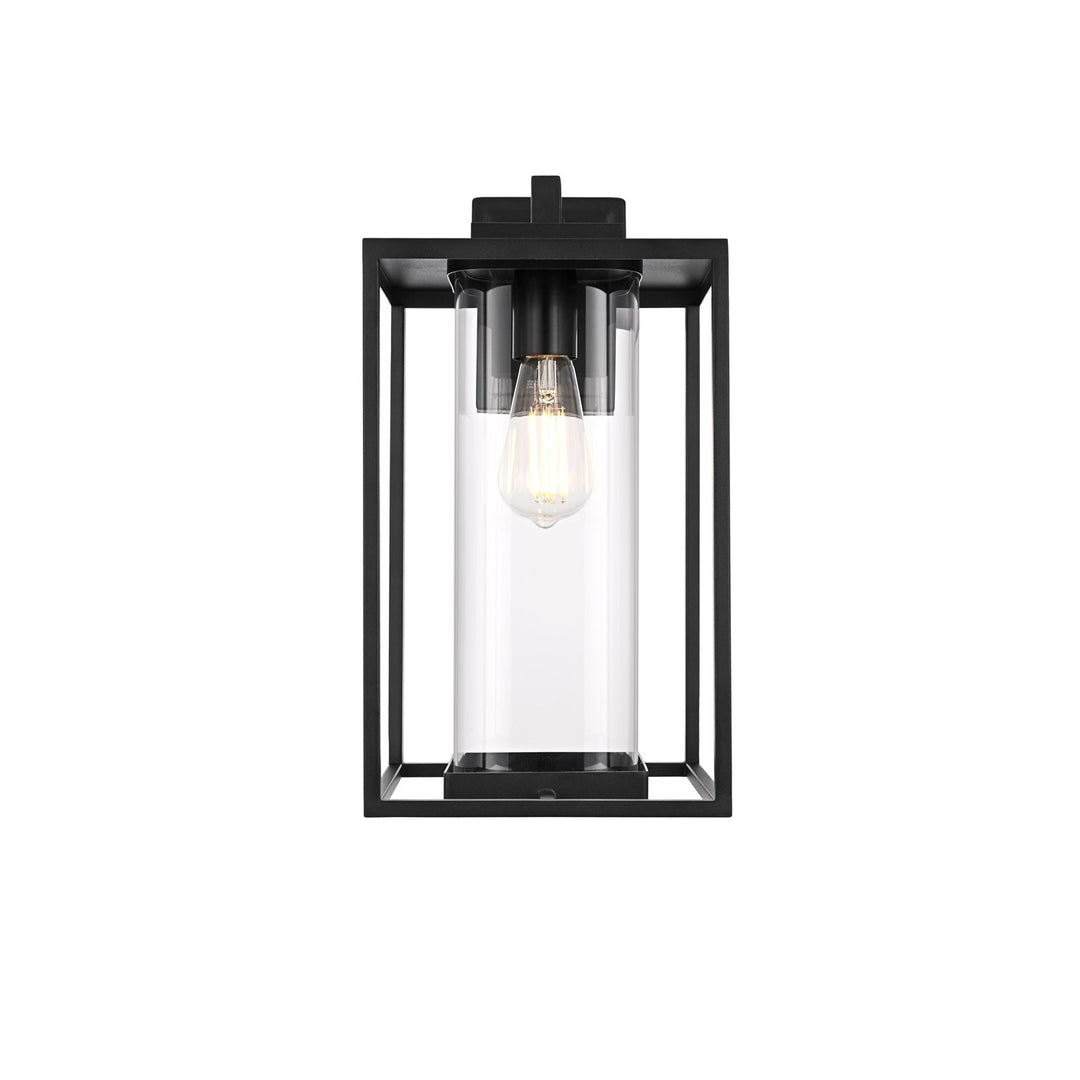 8.5 Inch Outdoor Wall Sconce In Black by Elegant Lighting