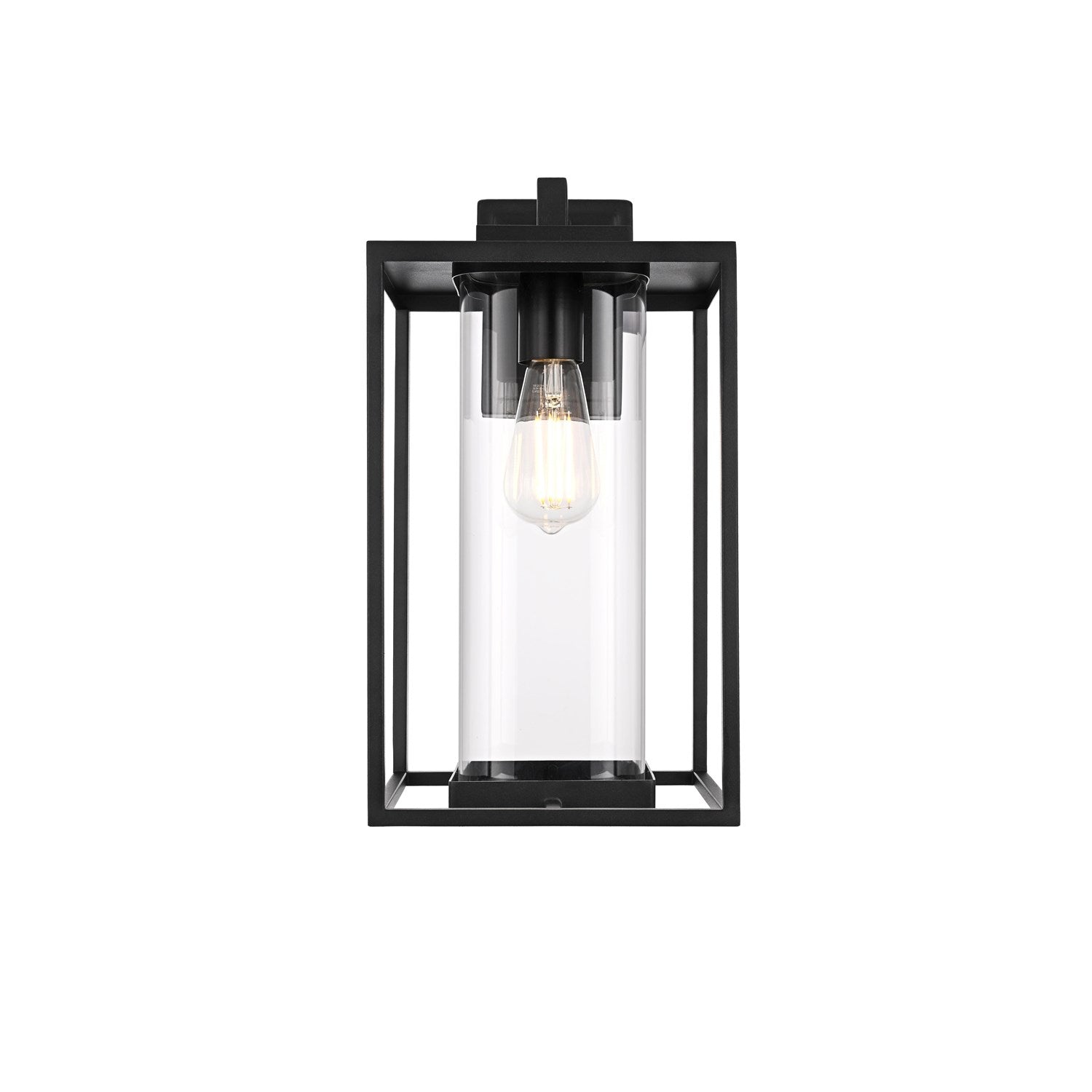 8.5 Inch Outdoor Wall Sconce In Black by Elegant Lighting