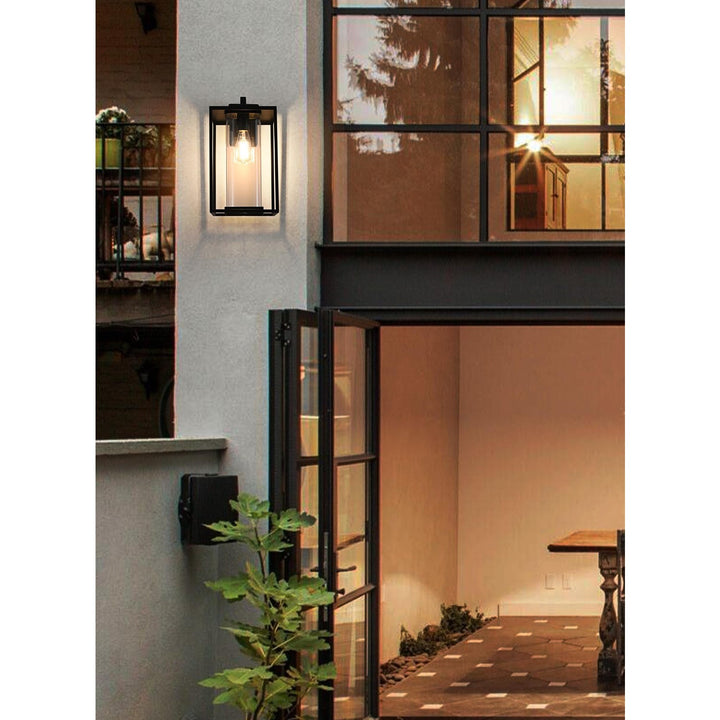8.5 Inch Outdoor Wall Sconce In Black