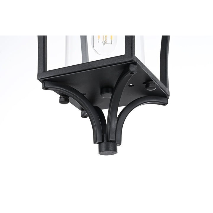 7 Inch Outdoor Pendant In Black