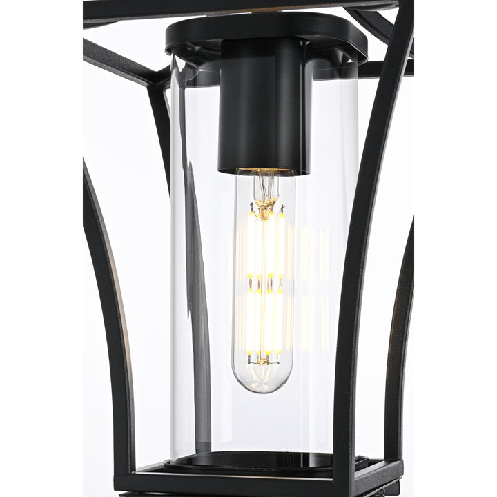 7 Inch Outdoor Pendant In Black