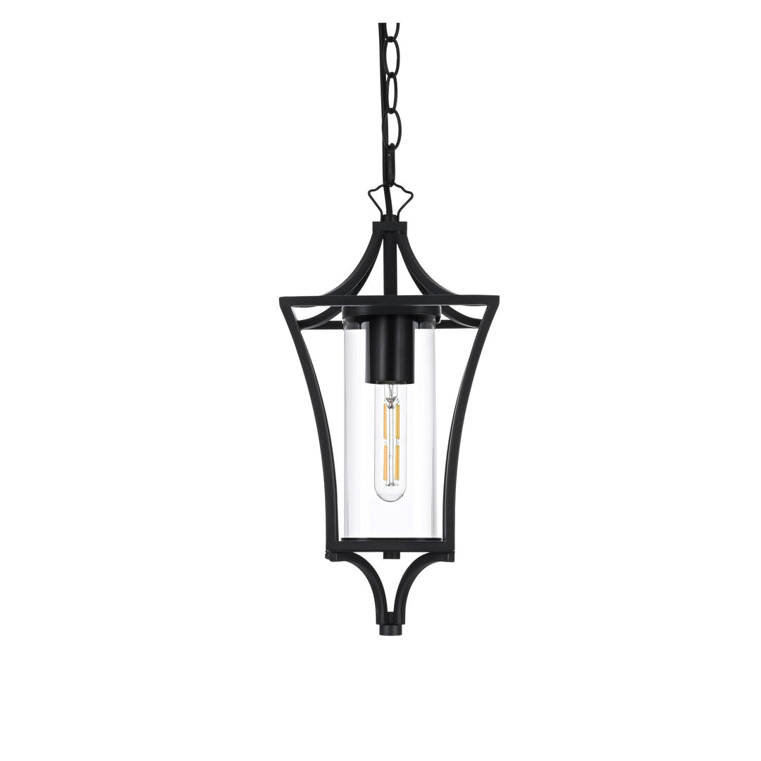 7 Inch Outdoor Pendant In Black