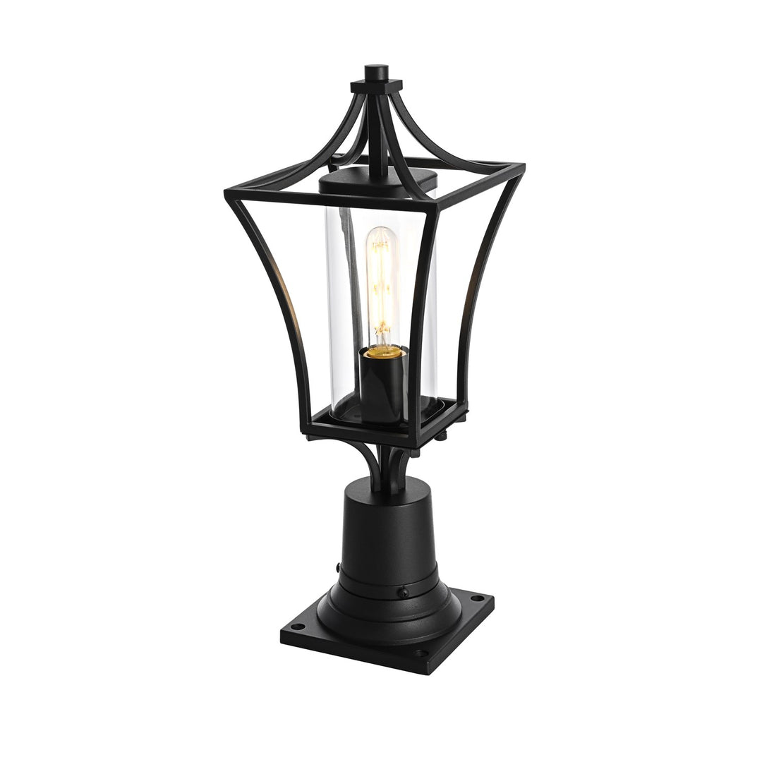 7 Inch Outdoor Post Light In Black