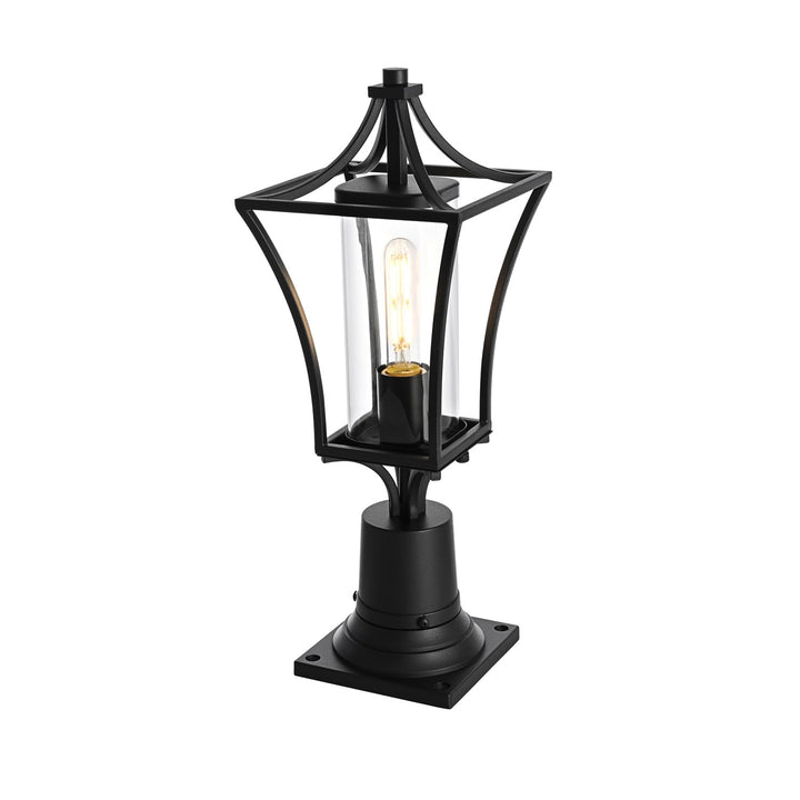 7 Inch Outdoor Post Light In Black