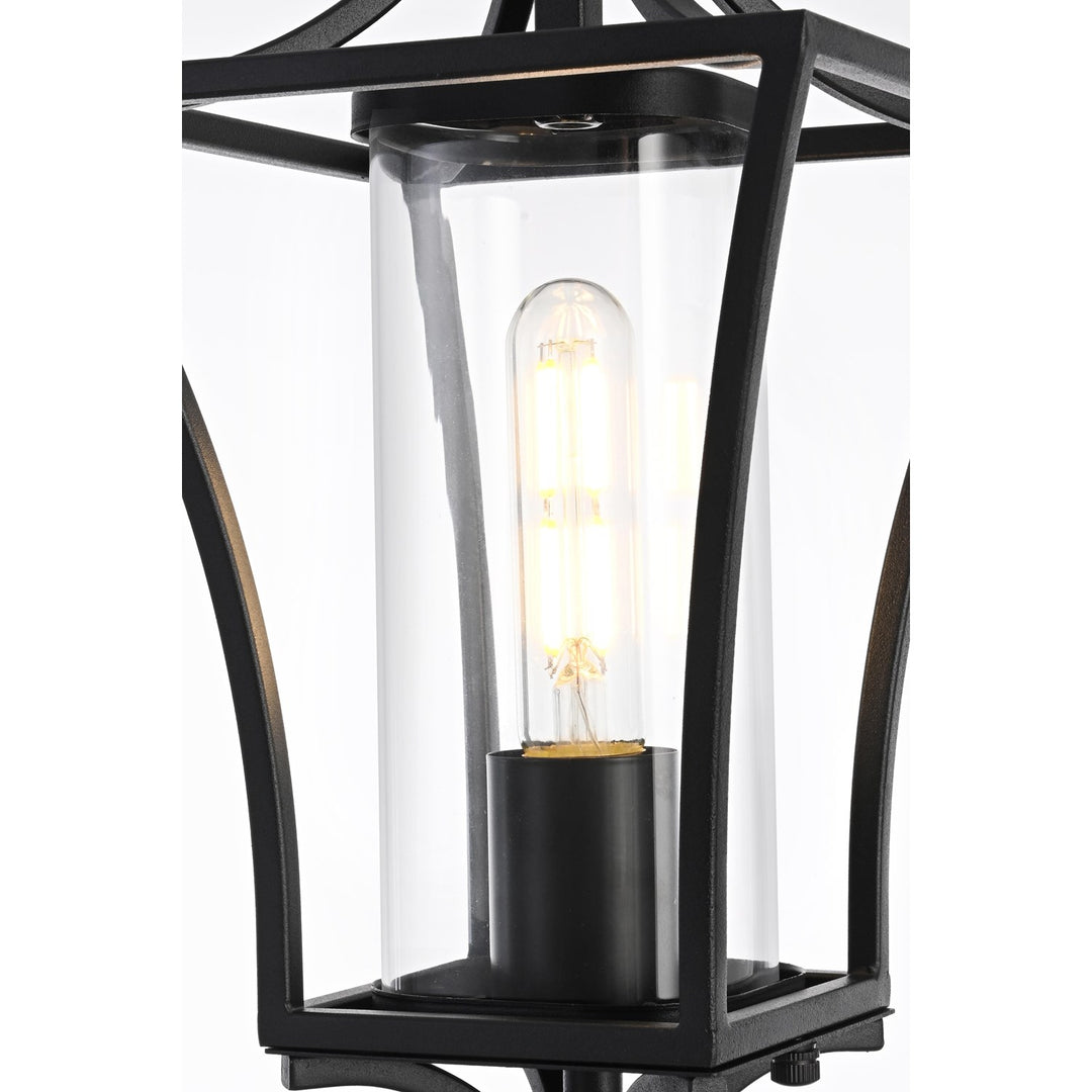 7 Inch Outdoor Post Light In Black