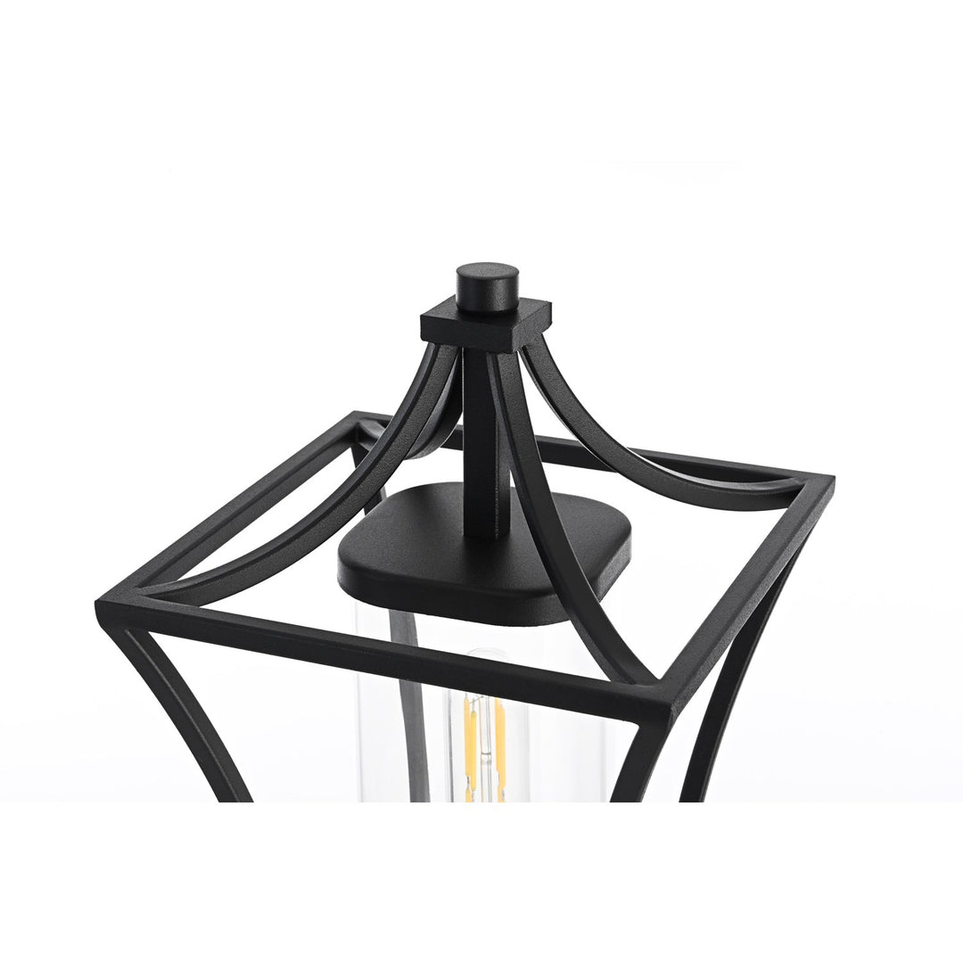 7 Inch Outdoor Post Light In Black