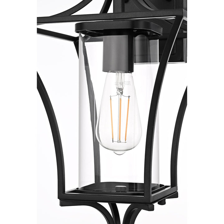 9.5 Inch Outdoor Wall Sconce In Black