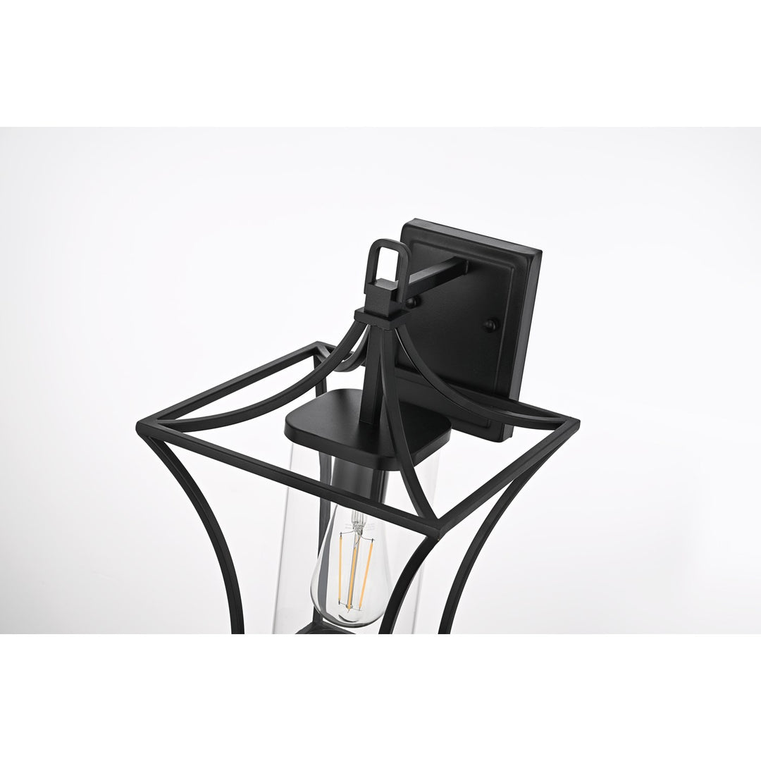 9.5 Inch Outdoor Wall Sconce In Black