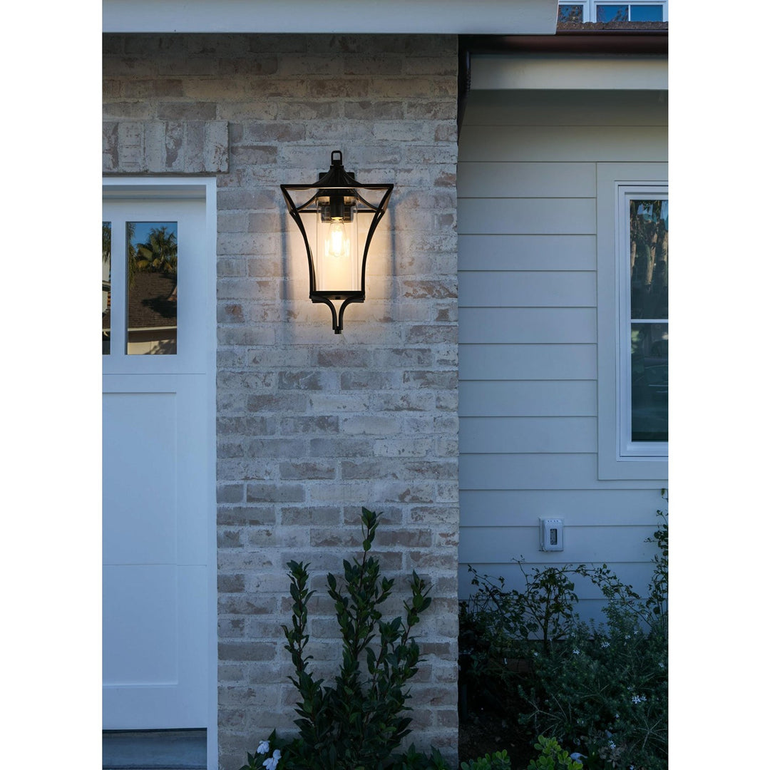 12 Inch Outdoor Wall Sconce In Black