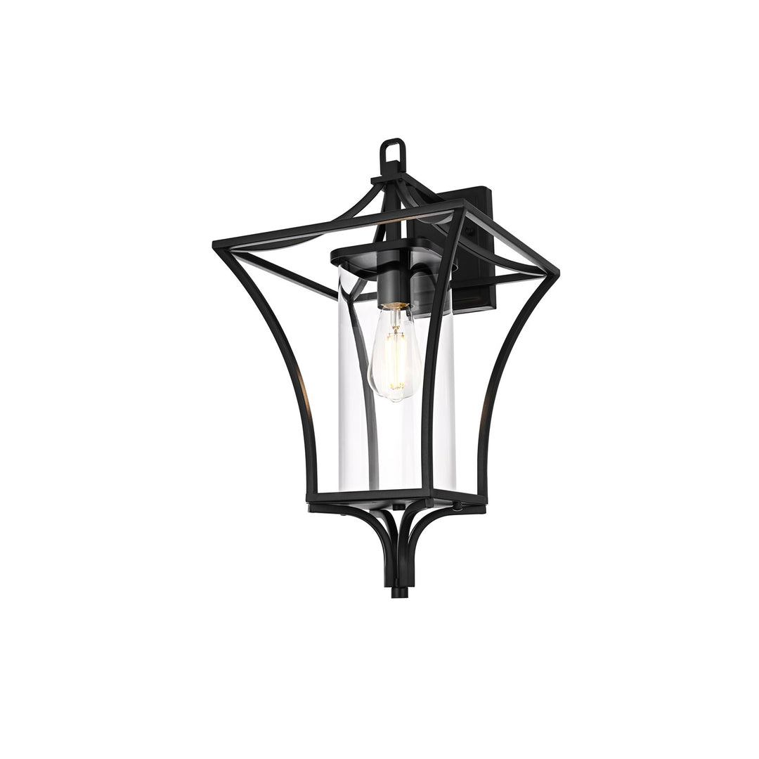 12 Inch Outdoor Wall Sconce In Black