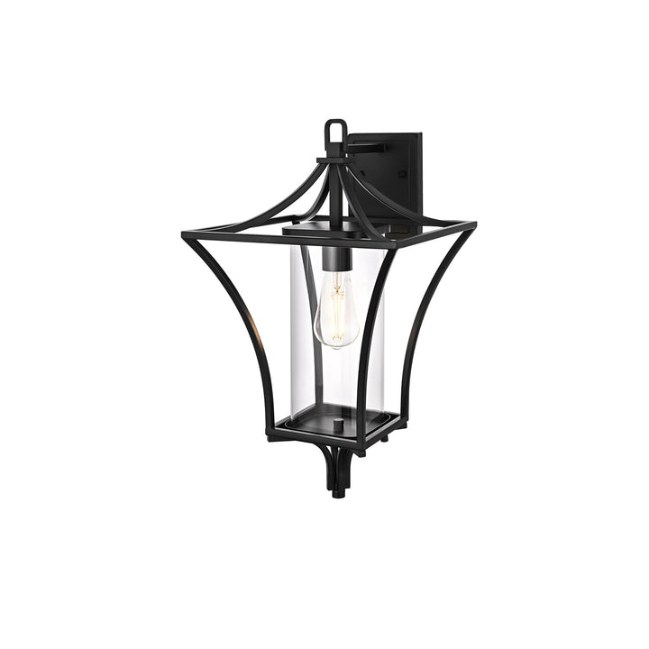 12 Inch Outdoor Wall Sconce In Black